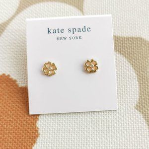 Kate Spade | Spade Floral | Gold Stud Earrings